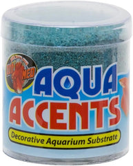 Zoo Med Laboratories Aqua Accents Decorative Aquarium Substrates Terminator Teal Sand Color