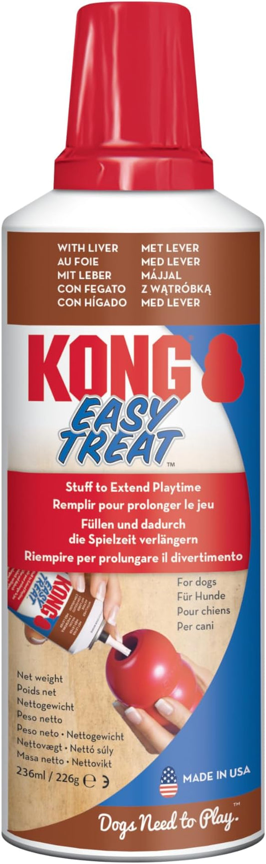 KONG - Easy Treat - Dog Treat Paste - Liver (Best Used Classic Rubber Toys)