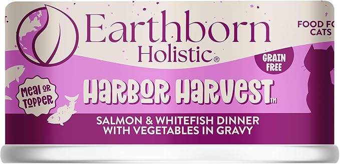 Earthborn Holistic Harbor Harvest Grain-Free Salmon and Whitefish Moist Cat Food Dinner