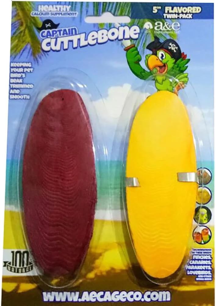 A&E Cage Company Natural Flavoring 6in Cuttlebone Single