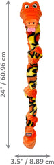 KONG Knots Snake Interactive Tug Assorted Dog Toy for All Breed Sizes