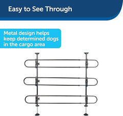 PetSafe Happy Ride Metal Dog Barrier, Pet Gate Vehicle Divider for Cars, Minivans & SUVs