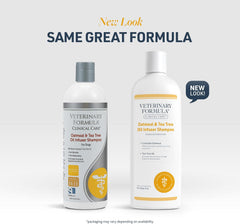 Veterinary Formula Clinical Care Dog Shampoo with Oatmeal and Tea Tree Oil – Gentle Shampoo for Dogs with Dry Skin, Soothes and Adds Moisture to Skin and Coat