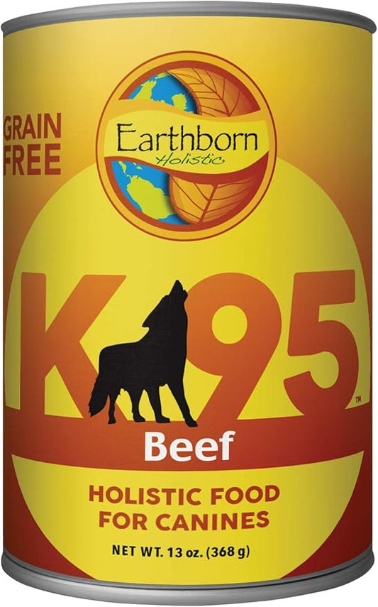 Earthborn Holistic K95 Beef Recipe Grain-Free Canned Moist Dog Food 12 / 13 oz