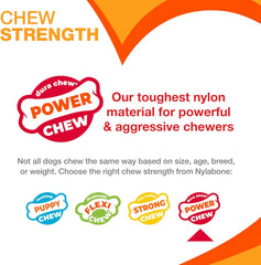 Nylabone Pretzel Power Chew Toy for Dogs, Dog Toys for Aggressive Chewers, Bacon & Peanut Butter Flavor, X-Large Dogs - 50+ lbs, 1 Count