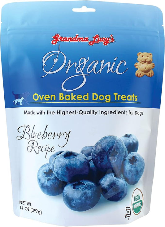 Grandma Lucy's Organic Oven Baked Blueberry Flavor Dog Treats