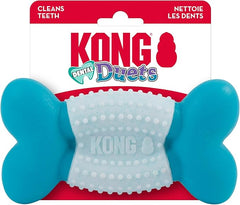 KONG Duets Dental Dog Toy - Raised Nubs with Dual Textures to Clean Teeth and Freshen Breath