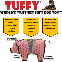 TUFFY Ocean Creature Turtle, Durable Dog Toy, Large