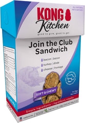 KONG Kitchen Soft & Chewy Join The Club Sandwich Dog Treat