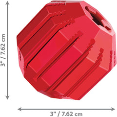 KONG Stuff-A-Ball - Durable, Natural Rubber Chew Toy for Dogs - Dental Health Pet Toy for Chewing & Teeth Cleaning - Stuffable for Treats & Snacks