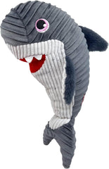 KONG Cuteseas Rufflez Soft Ridged Plush Dog Toy (Shark)