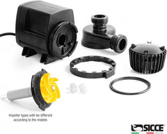 SICCE Syncra ADV 5.5 Water Pump 1450 GPH Italian Made Aquarium DC Return with Controller | Quiet, Submersible or External | Fish Tank, Sump, Pond, Freshwater and Saltwater Marine Use