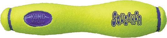 KONG - AirDog® Squeaker Stick - Squeaky Bounce and Fetch Toy Tennis Ball Material