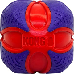 KONG Duets Duos Bouncy Dual Color Squeaky Toy fot Dogs (Ball)