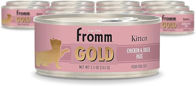 Fromm Kitten Gold Chicken & Duck Pate Cat Food - Premium Wet Cat Food - Chicken Recipe