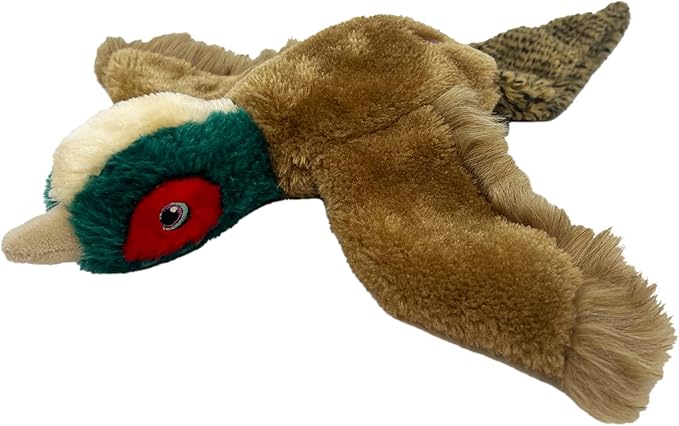 KONG Wild Low Stuff Creatures with Minimal Stuffing for Dogs (Pheasant)