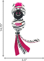 KONG Wubba Zoo Assorted Animal Dog Toy (Zebra)