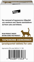 Elanco Tapeworm Dewormer (praziquantel tablets)  6 Weeks and Older, 3-count