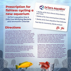 DrTim’s Aquatics One & Only Live Nitrifying Solution  – for Freshwater Fish Tanks – Supports Aquarium Cycling and Water Balance