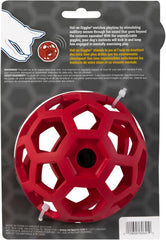 JW Pet Hol-ee Giggler Dog Toy Puzzle Ball, Natural Rubber