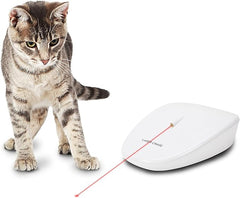 PetSafe Laser Tail Cat Toy – Fun and Safe Laser Light Game for Cats – Hands Free Play,White