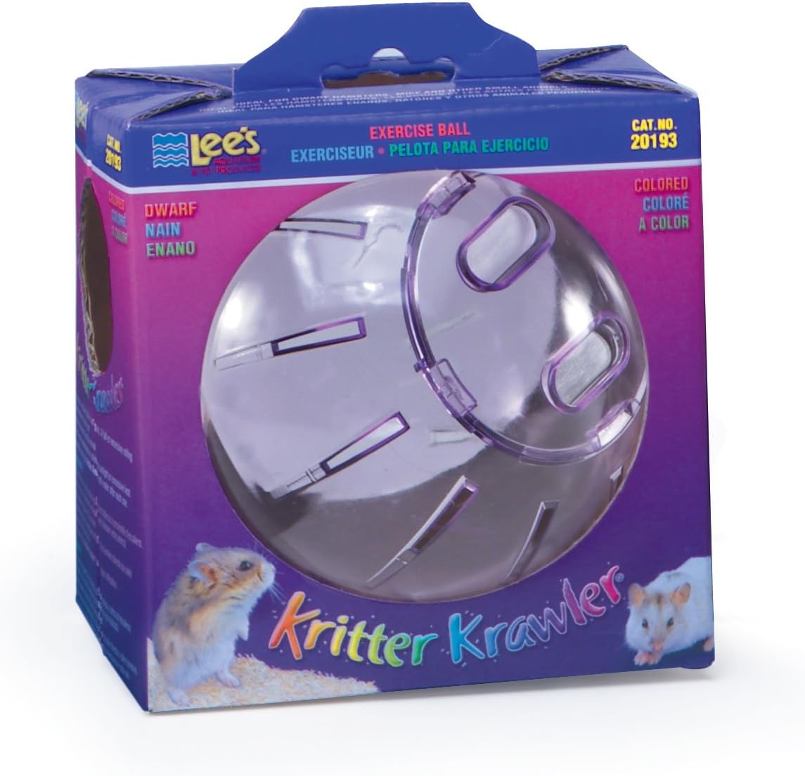 Lee's Kritter Krawler Mini Exercise Ball, 5-Inch, Colored