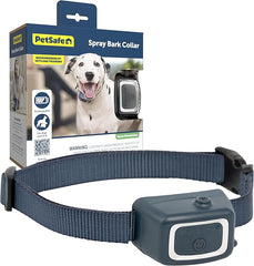 PetSafe Spray Bark Dog Collar, Automatic No Bark Device for Dogs 8 lb. and Up - Rechargeable and Water-Resistant – Includes Citronella and Unscented Spray Refills & USB Charging Cable, Navy