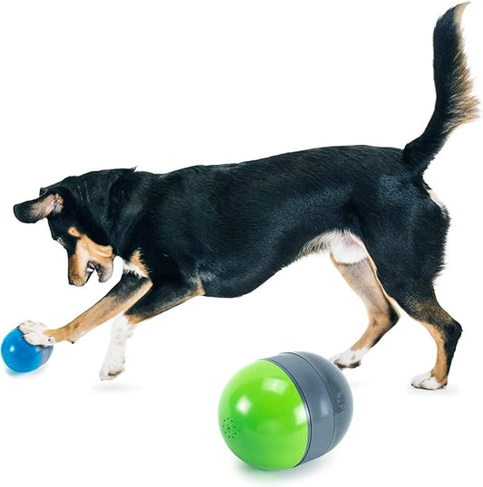 PetSafe Ricochet - Electronic Squeaking Dog Toy - 2 Paired Toys Squeak to Keep Dogs Busy - Engaging Puzzle for Bored, Anxious or Energetic Pets