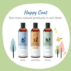 kin+kind Dog Shampoo for Dry, Itchy Skin and Coat Relief - Safe, Natural Formula with Olive Oil, Coconut Oil, Cedarwood - Made in The USA - Dog Grooming, Puppy Supplies, and Dog Accessories