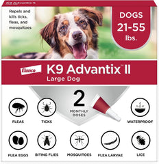 Elanco K9 Advantix II Dog Vet-Recommended Flea, Tick & Mosquito Treatment & Prevention | Dogs 4-10 lbs. | 2-Mo Supply