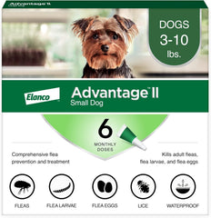 Elanco Advantage II Dog Vet-Recommended Flea Treatment & Prevention | 6-Month Supply