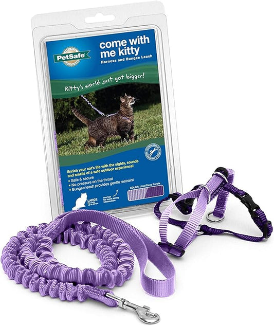 PetSafe Come with Me Kitty Harness and Bungee Leash, Large