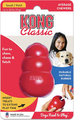 KONG Classic Stuffable Dog Toy - Fetch & Chew Toy for Dogs - Treat-Filling Capabilities & Erratic Bounce for Extended Play Time - Durable Natural Rubber Material