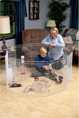 Marshall Pet Products Small Animal Play Pen White, 1ea