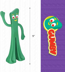 Multipet Gumby Latex Dog Toy - Squeaky Toy for All Dogs - Easy-to-Clean Dog Squeaky Toys - for Cuddling, Chewing & Playing - Cute Pet Toy (9", Green)