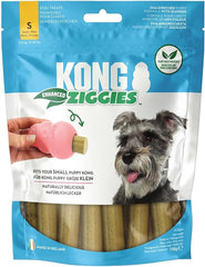 KONG Ziggies Enhanced Chews Puppy Small For Dogs Supports Oral Health & Teething