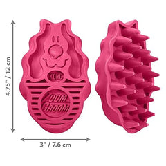 KONG Zoom Groom Dog Grooming Brush, Raspberry