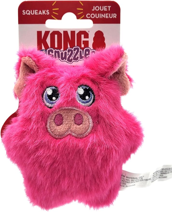 KONG Snuzzles Kiddos Mini Squeaker Dog Toy (Pig)