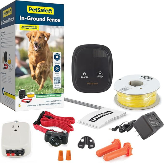 PetSafe In-Ground Pet Fence for Dogs and Cats Over 8 lb. - Waterproof with Tone and Static Correction - from The Parent Company of Invisible Fence Brand