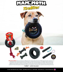 Mammoth TireBiterII – Natural Rubber Dog Toys for Extreme Chewers – Dog Toys for Extra Long Interactive Play – Aggressive Chewer Toys for Large - X-Large Dogs - X-Large 7”