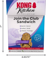 KONG Kitchen Soft & Chewy Join The Club Sandwich Dog Treat