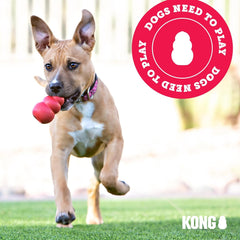 KONG Puppy - Natural Teething Rubber Chew Toy for Dogs - Stuffable Dog Toy for Extended Playtime - Chew & Fetch Toy for Puppies