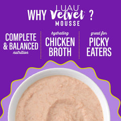 Tiki Cat Luau Velvet Mousse, Chicken & Egg in Broth, Complete Nutrition for Balanced Diet, Wet Cat Food For All Life Stages