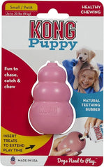 KONG Puppy - Natural Teething Rubber Chew Toy for Dogs - Stuffable Dog Toy for Extended Playtime - Chew & Fetch Toy for Puppies