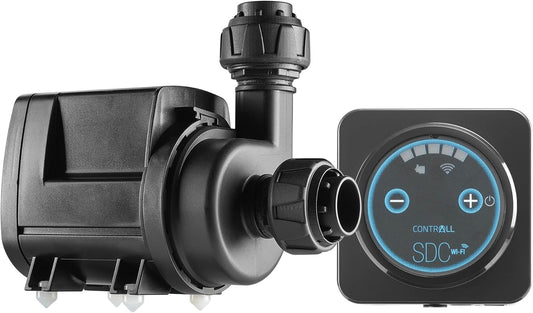 SICCE Syncra SDC 7.0 Water Pump 800-1900 gph WIFI Apex Controllable Aquarium DC Return with Controller | Quiet, Submersible or External | Fish Tank, Sump, Pond, Freshwater and Saltwater Marine Use