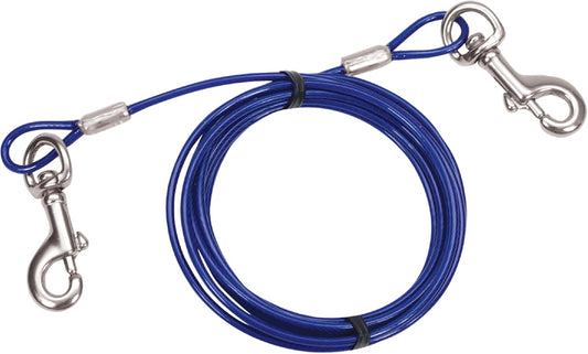 Titan - Coastal Pet Titan Medium Cable Dog Tie Out - Dog Tie Out Cable - Cable Tie Out for Dogs up to 50 lbs - Rust-Resistant Pet Tie Out Cable - Quality Dog Supplies