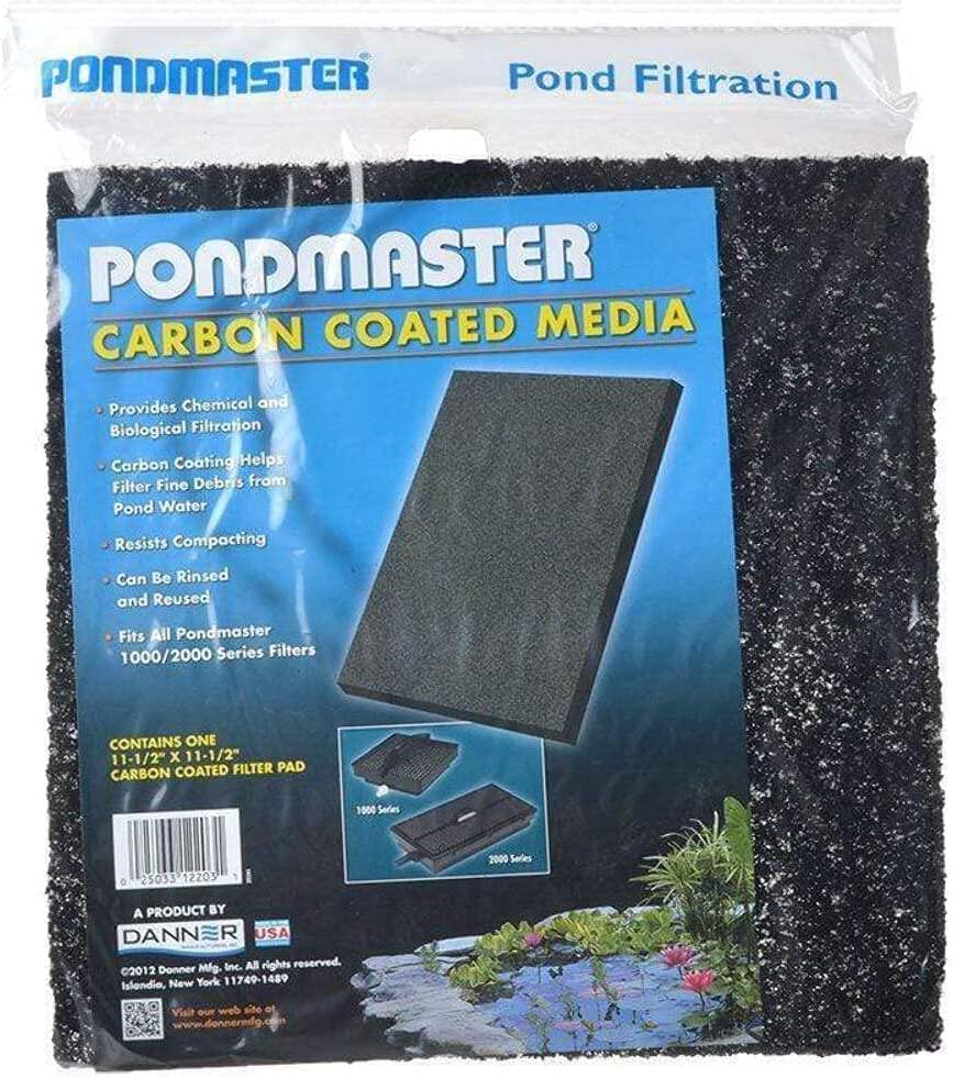 DANNER PONDMASTER CARBON COATED MEDIA 11-1/2" X 11-1/2" PAD