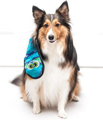 Outward Hound Durablez Stuffing-Free Squeaky Interactive Dog Toy, Tough Plush, Snake, Orange, XL