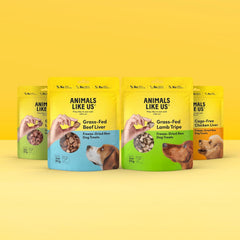 Animals Like Us - Premium Dog Treats, Freeze-Dried Raw 100% Cage-Free Chicken Liver, Single Ingredient, Protein Rich, Non-GMO, No Wheat or Corn, 3 oz
