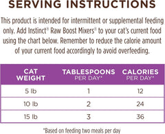 Instinct Raw Boost Mixers Freeze Dried Cat Food Topper, Grain Free - Farm-Raised Rabbit, 6 oz. Bag